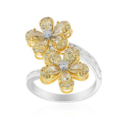 Gouden ring met gele S12 diamanten (CIRARI)