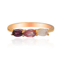 Zilveren ring met een rhodliet
