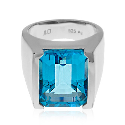 Zilveren ring met een Marambaia-topaas