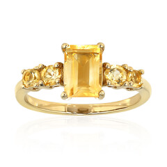 Zilveren ring met een citrien