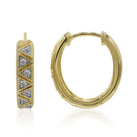 Gouden oorbellen met Diamanten SI1 (G)