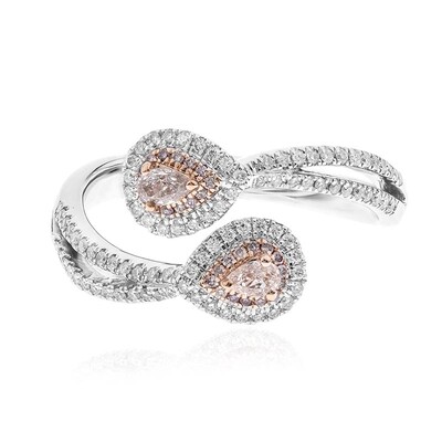 Gouden ring met I1 Roze Diamanten (CIRARI)
