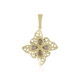 Gouden hanger met I2 Champagne Diamanten (Ornaments by de Melo)