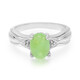 Zilveren ring met een chrysopraas