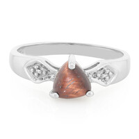 Zilveren ring met een rode tijgeroog