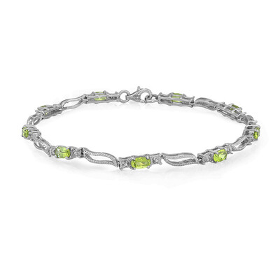 Zilveren armband met Paraiba toermalijnen