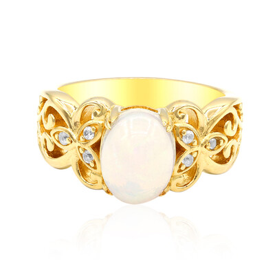 Zilveren ring met een Welo-opaal