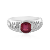 Zilveren ring met een Madagaskar Robijn