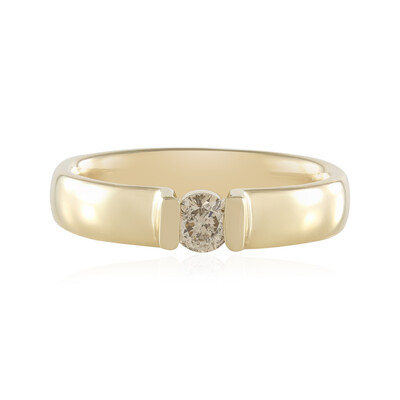 Zilveren ring met een I2 Bruine Diamant