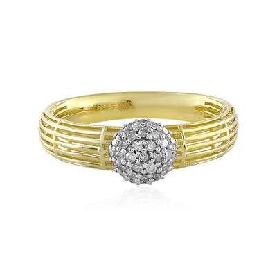 Gouden ring met I1 (I) Diamanten (Ornaments by de Melo)