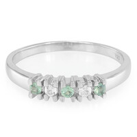 Zilveren ring met Braziliaanse alexandrieten