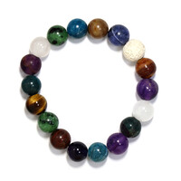 Armband met robijn zoisietstenen