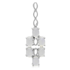 Zilveren hanger met Turkse chalcedoonstenen