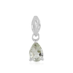 Zilveren hanger met een groene amethist