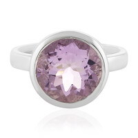 Zilveren ring met een lavendel amethist