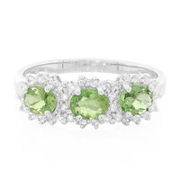 Zilveren ring met Paraiba toermalijnen