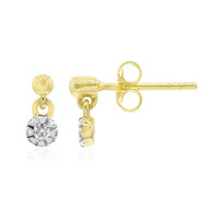 Gouden oorbellen met Diamanten SI1 (G)