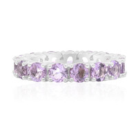 Zilveren ring met amethisten