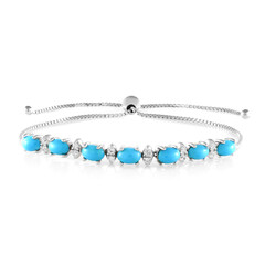Zilveren armband met Sleeping Beauty Turkooisen