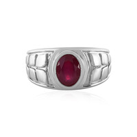Zilveren ring met een Madagaskar Robijn