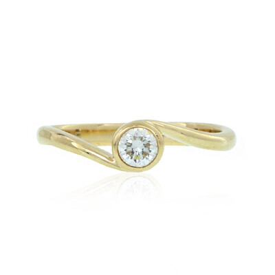 Gouden ring met een Loepzuivere (F) Diamant (LUCENT DIAMONDS)