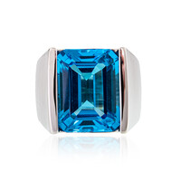 Zilveren ring met een Marambaia-topaas