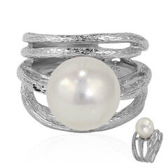 Zilveren ring met een zoetwater kweekparel (TPC)