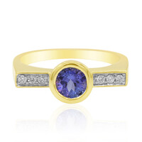 Gouden ring met een tanzaniet (de Melo)