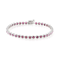 Zilveren armband met rhodolieten