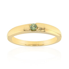 Gouden ring met een Madagaskar Demantoid (John Ferry)