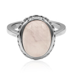 Zilveren ring met een rozen kwarts