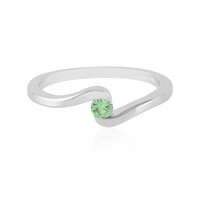 Zilveren ring met een tsavoriet
