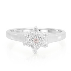 Zilveren ring met een Ceylon roze saffier