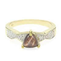 Zilveren ring met een rode tijgeroog