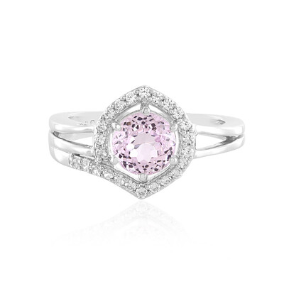Zilveren ring met een kunziet