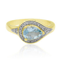 Gouden ring met een Medina Aquamarijn