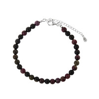 Zilveren armband met toermalijnen