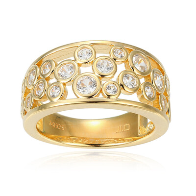 Zilveren ring met zirkonen