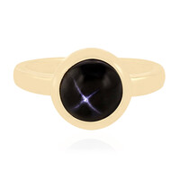 Zilveren ring met een Indische Ster Diopsied