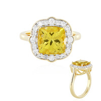 Zilveren ring met een Gouden apatiet