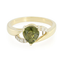 Gouden ring met een koper toermalijn