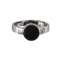Zilveren ring met een Druzische Agaat
