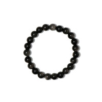 Armband met Zilver Obsidianen