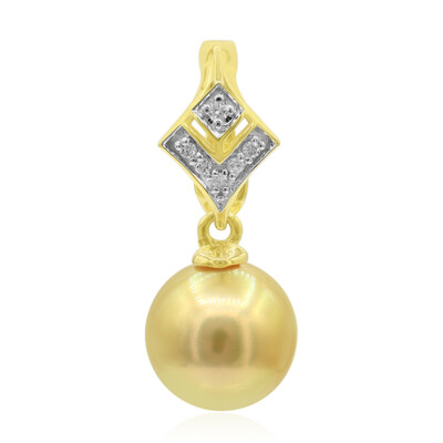 Gouden hanger met een gouden zuidzee parel (TPC)