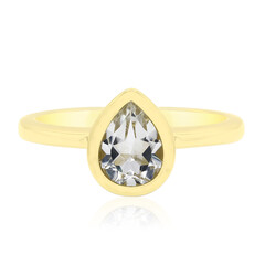 Zilveren ring met een witte topaas