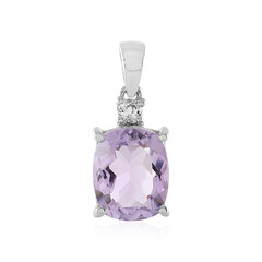 Zilveren hanger met een lavendel amethist