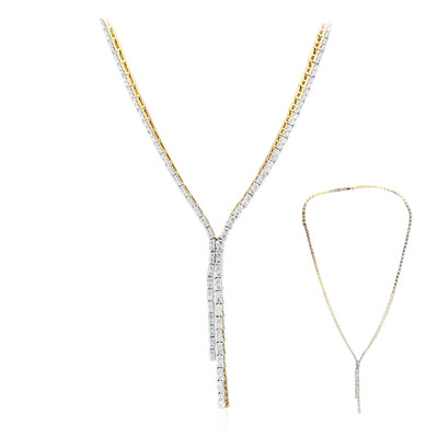 Gouden halsketting met een Diamant SI1 (G) (Annette)