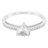 Zilveren ring met een gosheniet