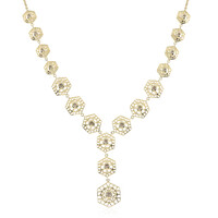 Gouden halsketting met een I2 Champagne Diamant (Ornaments by de Melo)