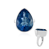 Zilveren ring met een kleurwissel fluoriet